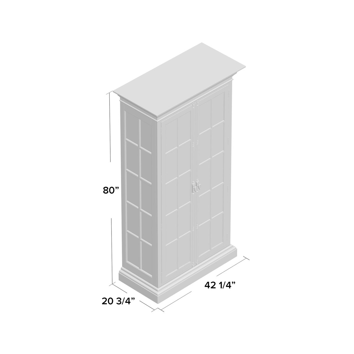 Kelly Clarkson Home Summit 42.25'' Wide Solid Wood Curio with Lighting & Reviews Wayfair